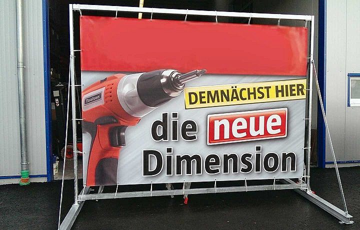 Spannrahmen Außenwerbung